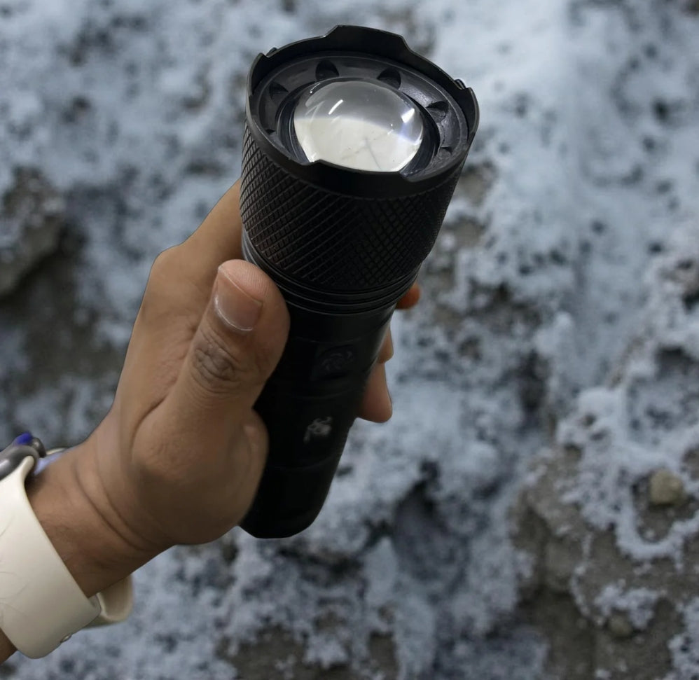 USB LED Flashlight P100 Combo with 3000M Ultra Long Range Torch – Bahrain