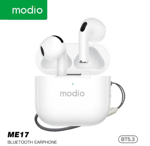 Modio ME17 Wireless Bluetooth Earbuds Pro with Clear Sound in White – Bahrain
