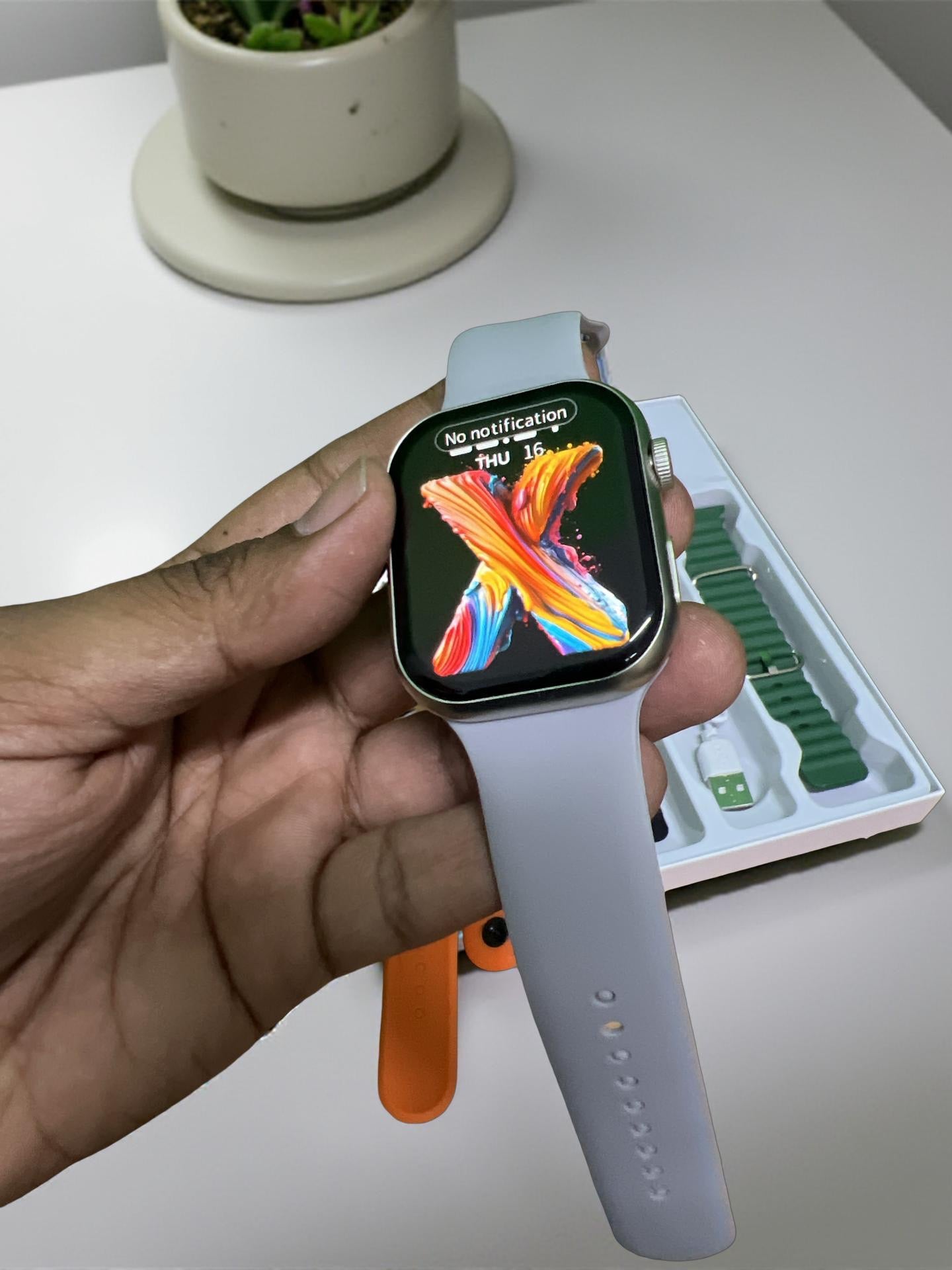 KW27 Max Series 10 Smartwatch 5-in-1 Combo Pack with Fitness Features – Bahrain